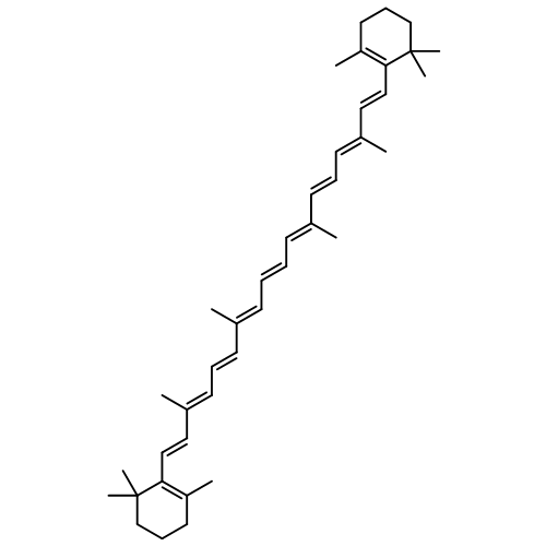 Β-胡萝卜素结构式