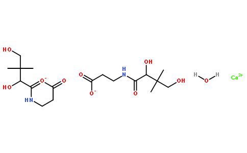 右旋泛酸钙结构式