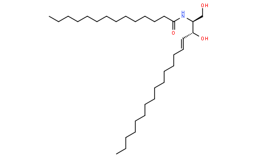 鞘氨醇 cas:34227-72-0 英文名称:c14 ceramide einecs 分子式