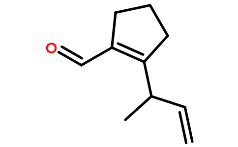 -环戊烯-1-甲醛,2-(1-甲基-2-丙烯基)-(9ci)(cas:343865-09-8) 结构 