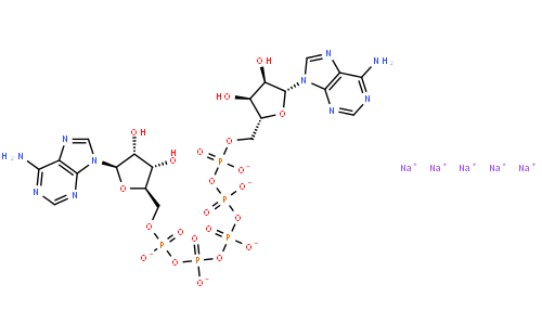 p1,p5-二(腺苷-5)五磷酸五鈉鹽(cas:4097-04-5) 結構式圖片