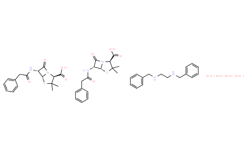 苄星青黴素(cas:41372-02-5) 結構式圖片