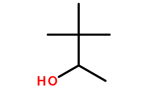 3,3-二甲基-2-丁醇(cas:464-07-3) 结构式图片