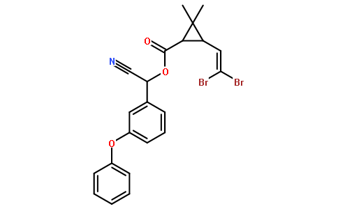 结构式搜索 溴氰菊酯结构式 查看大图 cas:52820-00-5 分子式:c22h19