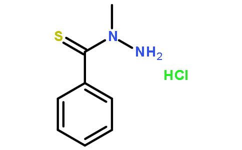 n-甲基-n-硫代苯甲酰肼盐酸盐结构式