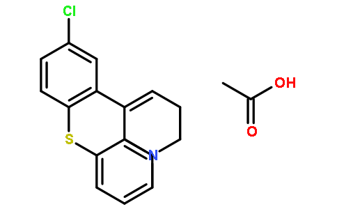 氯普噻吨乙酸盐结构式