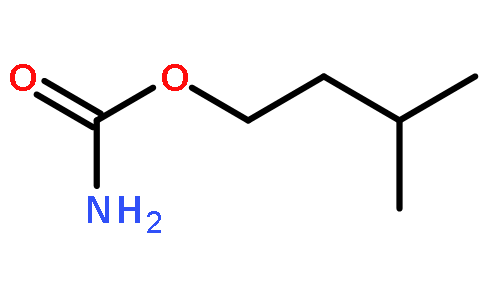 氨基甲酸异戊酯(cas:543-86-2) 结构式图片