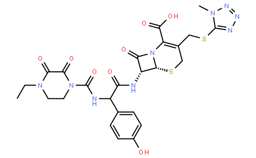 头孢哌酮(cas:62893-19-0) 结构式图片