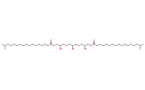 聚甘油-3 二异硬脂酸酯(cas:63705-03-3) 结构式图片