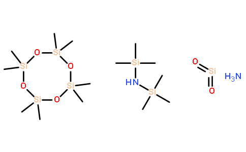 ammonia, octamethylcyclotetrasiloxane and silica einecs:  分子
