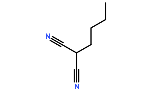 2-丁基丙二腈結構式