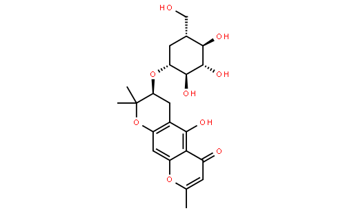 亥茅酚苷(cas:80681-44-3 结构式图片