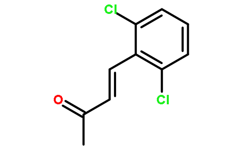 2,6-二氯苯亚甲基丙酮(cas:81559-89-9) 结构式图片