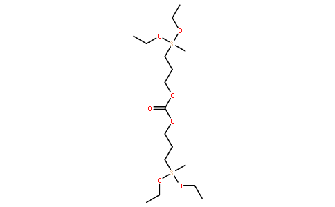 碳酸雙[3-(二乙氧基甲基硅)丙基]酯結構式
